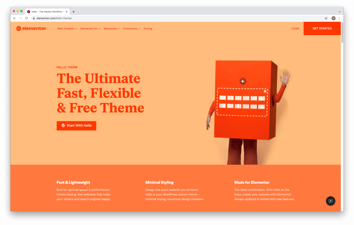 Hello Theme – Free WordPress theme for bloggers