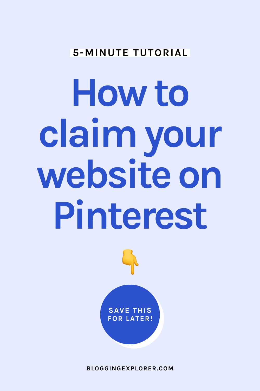How to claim your website on Pinterest – Step-by-step tutorial