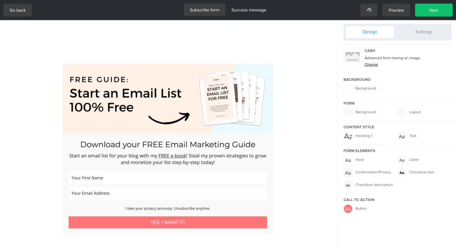 How to create an embedded form in MailerLite - MailerLite review - Blogging Explorer