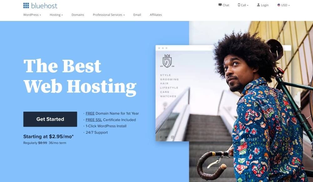 How to start a profitable blog and make money online - The best blog hosting with Bluehost