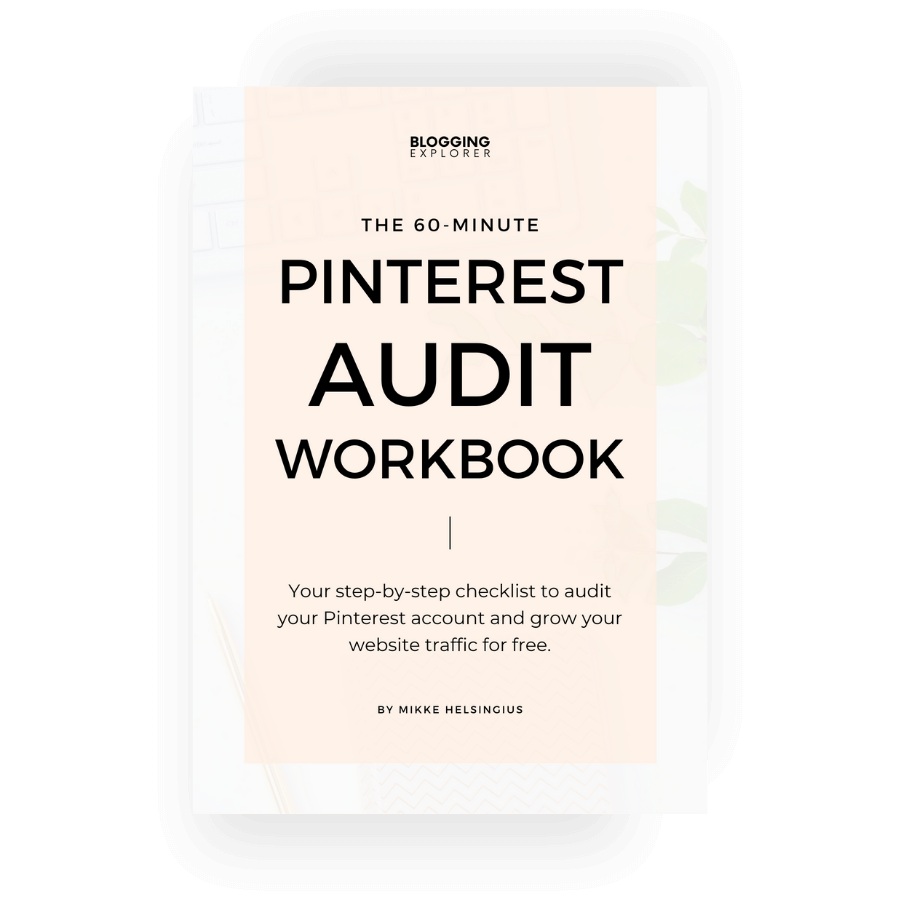 Pinterest Audit Workbook cover