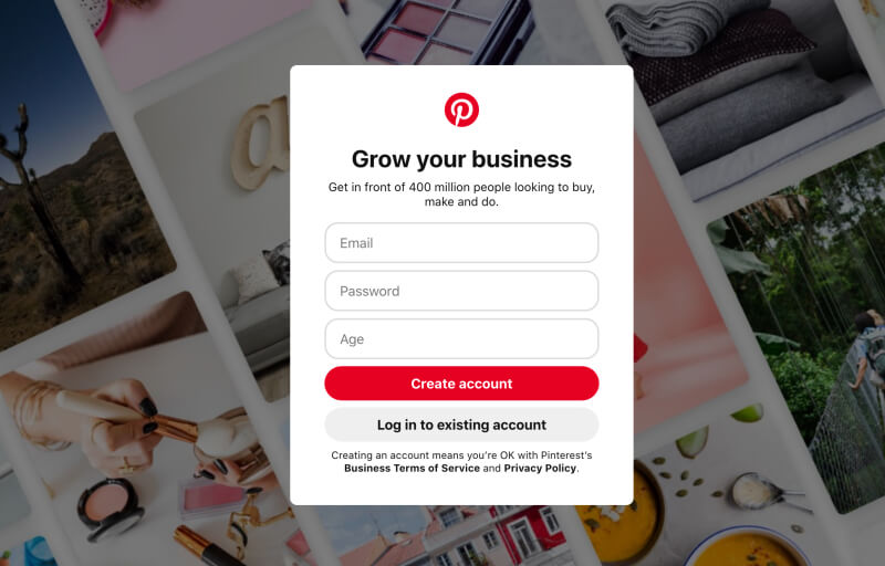 Pinterest marketing basics for bloggers - Create a Pinterest business account