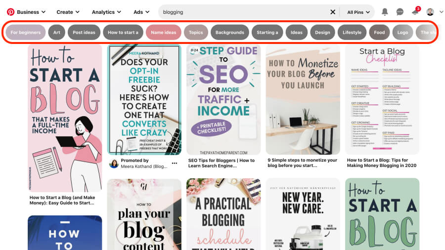 How to find your blog target audience - Finding popular and related Pinterest keywords for blog post ideas and topics