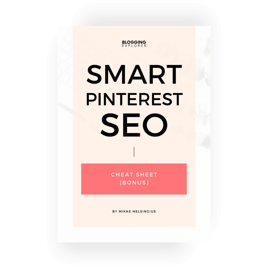 Smart Pinterest SEO - Cheat Sheet cover