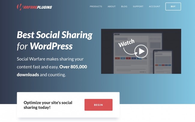 Social Warfare - The best social sharing plugin for WordPress - The best blogging tools and resources to start a WordPress blog to make money online