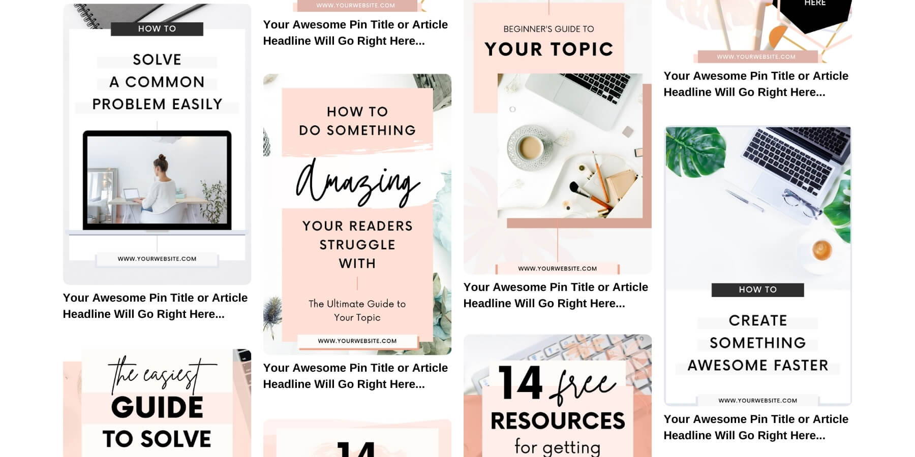 Viral Canva Pinterest templates for bloggers to grow blog traffic - Pinterest Marketing Strategy Resources